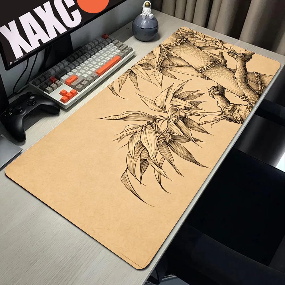 Desk Setup Beige - Podkładka pod mysz HYBXAXC Bamboo Line