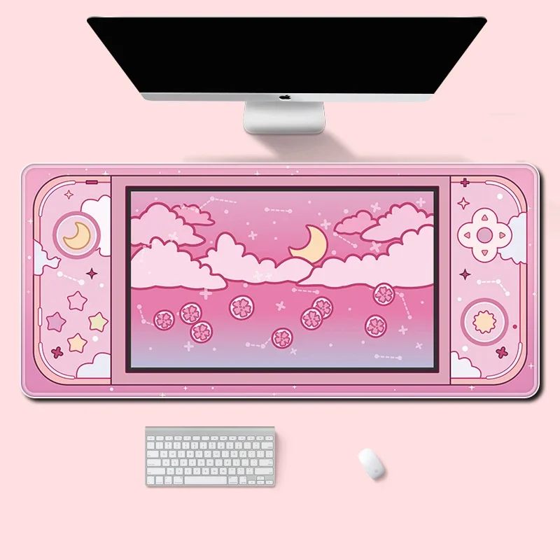 Desk Setup Gadgets - Moon and Stars Duża podkładka na