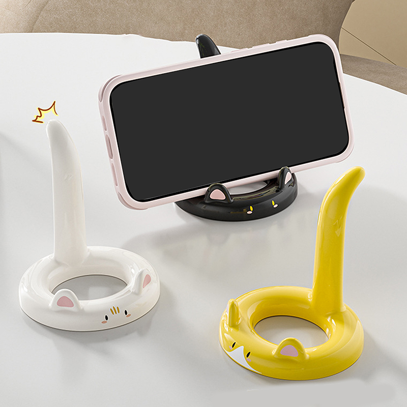Uroczy i słodki uchwyt na tele – Desk Setup Decor recenzja i cena