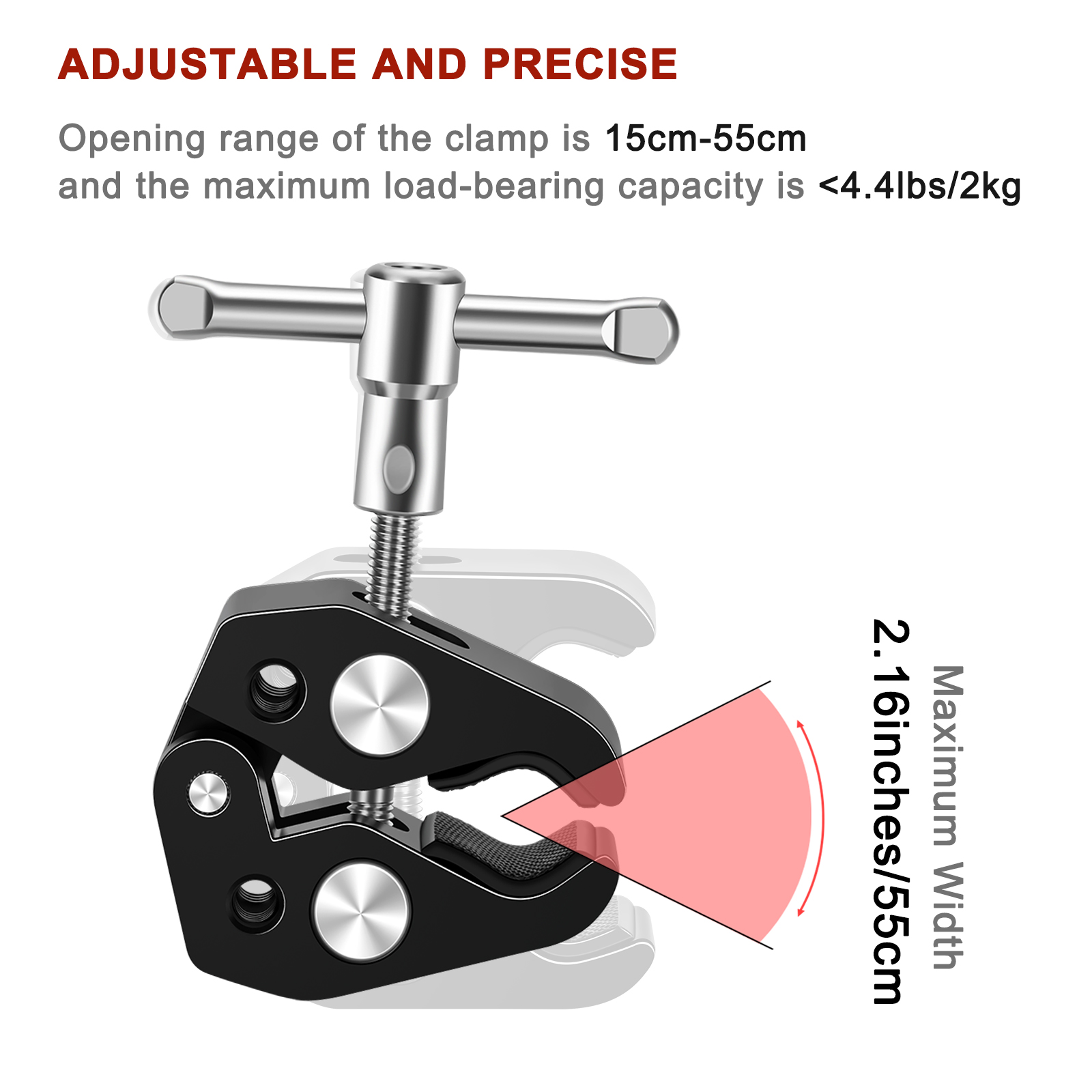 Lanxire Aluminiowy Zacisk Krab – Monitor Arm Clamp recenzja i cena