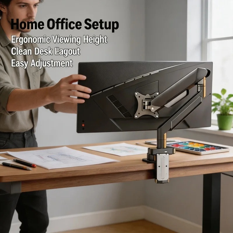 Uchwyt na jeden monitor do ekr – Monitor Arm Clamp recenzja i cena