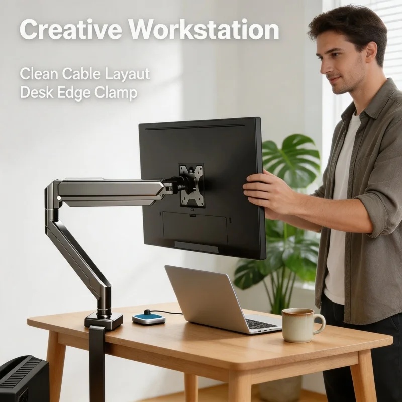 Uchwyt na jeden monitor do ekr – Monitor Arm Clamp recenzja i cena